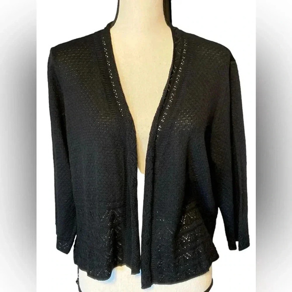 Nina Leonard Sweaters - NINALEONARD little black sweater